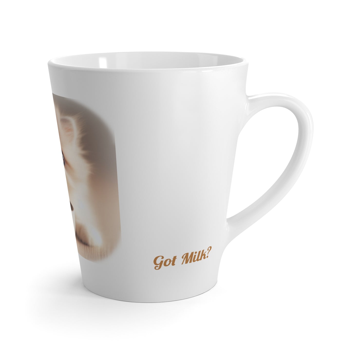 Cute Kitten Latte Mug with 'Got Milk?' Text