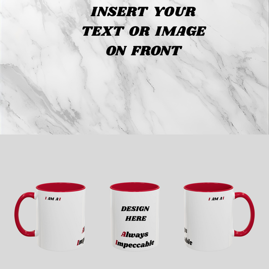 A I Red Mug