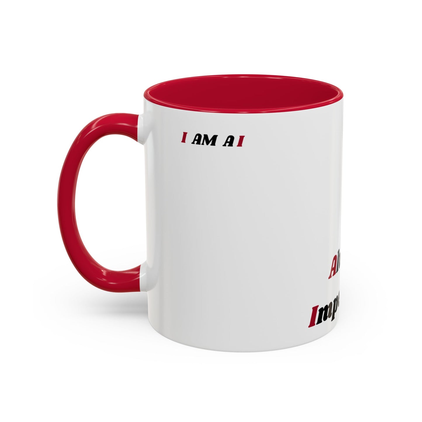 A I Red Mug