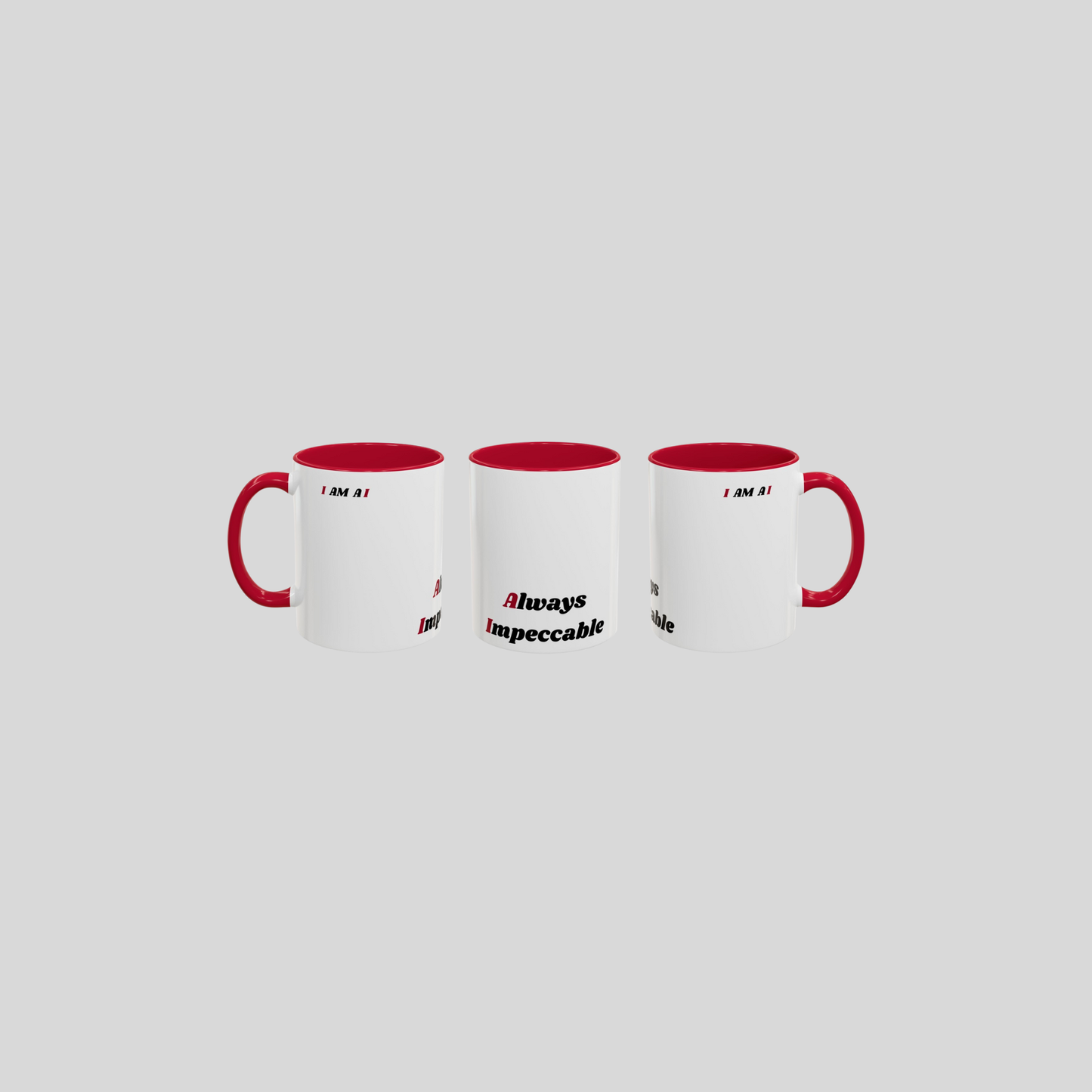 A I Red Mug